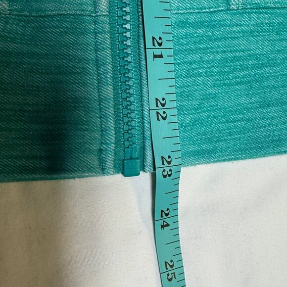 North Face Women’s Full-Zip Hooded Jacket Teal Size Medium Style A4M6 Thumbholes - Picture 6 of 11